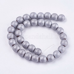 Electroplate non magnetici ematite sintetico fili di perline&nbsp;G-M007-25A