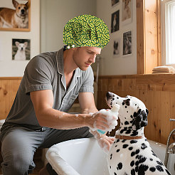 2 шт. 2 стиля хлопковые регулируемые набивные шапки с принтом рабочие кепки для женщин и мужчин&nbsp;AJEW-DR0002-22B