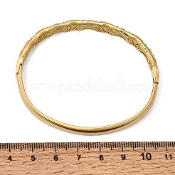 Brazaletes articulados de acero inoxidable 304 con cristales de imitación de diamantes para mujer.&nbsp;SA-CBA61B8-08G