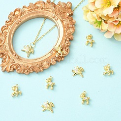 9 Stück 3 Stile Messing Micro Pave klare Zirkonia Charms&nbsp;KK-YW0004-65