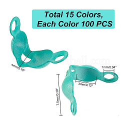 1500 pz 15 colori punte di perline di ferro&nbsp;IFIN-CA0001-57