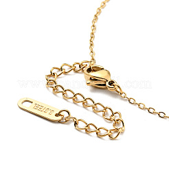 Collana con ciondolo sole in strass con catene a trecce&nbsp;NJEW-P229-02G