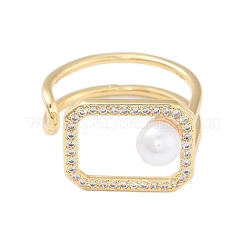 Прямоугольные латунные стойки с покрытием из циркония RJEW-B064-01G