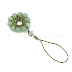 Подвесные украшения в виде цветка кошачьего глаза&nbsp;HJEW-TA00419-04