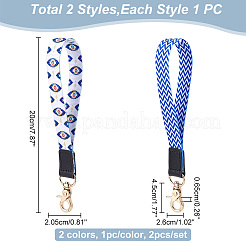 2 шт. 2 цвета нейлоновый ремешок на запястье для украшения телефона брелок FIND-GO0001-01B