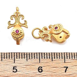 Латунные микро проложить кубического циркония прижимные поручительств KK-L222-003MG