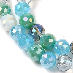 Стеклянные бусины с гальваническим покрытием &nbsp;EGLA-C007-01D