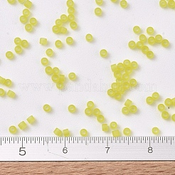 MIYUKIデリカビーズ  シリンダー  日本製シードビーズ  11/0  （db0743)マット透明イエロー  1.3x1.6mm  穴：0.8mm  約2000PCS /ボトル  10 G /ボトル&nbsp;SEED-JP0008-DB0743