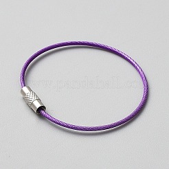 Углеродистая сталь с ПВХ-кордом&nbsp;AJEW-WH0314-897H