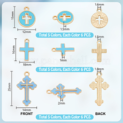 90шт 15 стиля подвески из сплава с эмалью&nbsp;ENAM-PH0013-18
