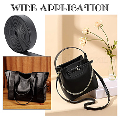 Плоский шнур из искусственной кожи 4м.&nbsp;LC-WH0011-03B-01