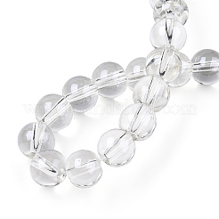 Прозрачные стеклянные бусины гальваническим пряди GLAA-T032-T8mm-AA13