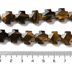 Природных тигровый глаз бисер нитей G-K357-C04-01