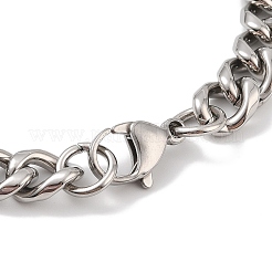 Braccialetti a catena con maglie ad albero della vita in acciaio inossidabile 304 placcati ioni (ip) per uomo&nbsp;BJEW-B096-43AS