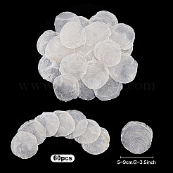 60 шт. натуральные бусины из ракушек капиз FIND-PH0026-67