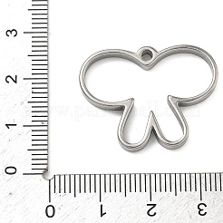 Оправы в виде бабочек из нержавеющей стали 304 с эмалью&nbsp;STAS-K279-03A-P