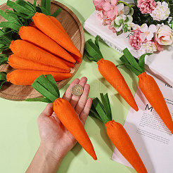 Tema pasquale imitazione carota tessuti non tessuti e decorazione in poliestere&nbsp;DJEW-WH0015-201