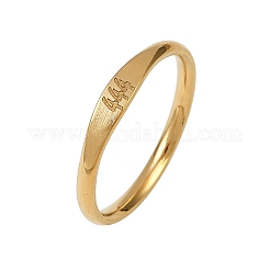 Кольца из нержавеющей стали 304 с гладкими полосами&nbsp;LS-RJEW-P151-01G-02