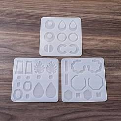 Наборы форм для силиконовых подвесок для серег пищевого качества «сделай сам» PW-WG51666-03