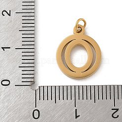 Dijes de acero inoxidable 304 con anilla de salto&nbsp;LS-STAS-R001-02G-O
