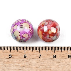 Печатные прозрачные бусины из смолы&nbsp;RESI-C070-14