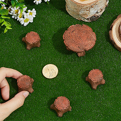 1 комплект из 5 шт. столов и стульев из смоляных пней&nbsp;DJEW-SP0001-25