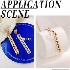 18 шт. подвеска-кабошон из нержавеющей стали 304 двух цветов&nbsp;FIND-AR0004-95