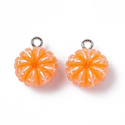 Подвески из непрозрачной смолы с имитацией фруктов&nbsp;RESI-G061-02