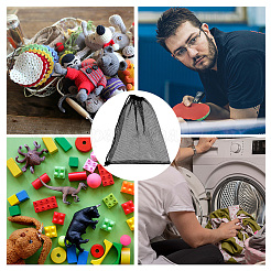 Сумки для хранения на шнурке из полиэфирной сетки&nbsp;ABAG-WH0044-49C