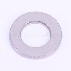 ステンレス製平ワッシャー  リング  ステンレス鋼色  23.5x2.3mm  内径：13mm&nbsp;AJEW-WH0018-80P-10