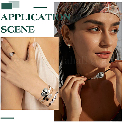 9 шт. 3 стиля 304 нержавеющая сталь европейские бусины&nbsp;STAS-ME0002-93