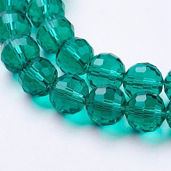 Прозрачные стеклянные бусины GLAA-R095-10mm-M