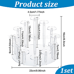 13-уровневый плоский круглый органайзер для минифигурок из акрила ODIS-WH0038-35