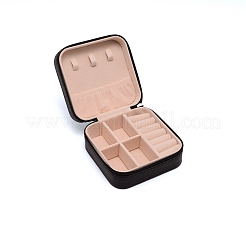 Scatola di immagazzinaggio di gioielli in pelle pu&nbsp;LBOX-WH0001-04D