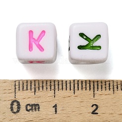 Непрозрачные акриловые бусины OACR-I022-01K