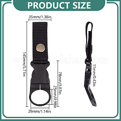 8 шт. 4 цвета нейлон и пластик подвесная пряжка для бутылки карабин&nbsp;AJEW-FG0004-89