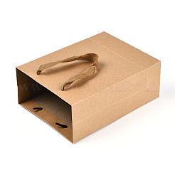 Набор из 10 подарочного пакета из крафт-бумаги двух размеров AJEW-T013-11