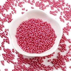 Непрозрачные цветные стеклянные бусины SEED-A033-06H