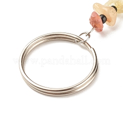 Брелки из бисера из натуральных и синтетических драгоценных камней KEYC-JKC00305