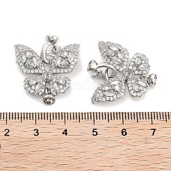 Застежка из латуни с фианитами KK-P271-14P