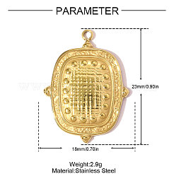 Подвески из нержавеющей стали 304&nbsp;STAS-OY007-45G