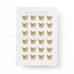 Серьги-гвоздики с кристаллами и стразами EJEW-P212-20G