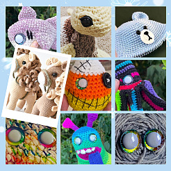 192 комплект 10-х видов пластиковых безопасных глаз DIY-PH0017-93