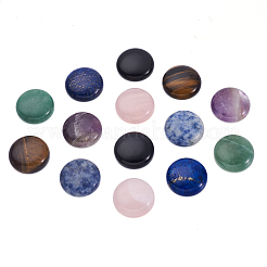 14 шт. 7 стиля кабошонов из натуральных смешанных драгоценных камней G-FW0001-14