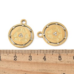 Подвески из нержавеющей стали 304 со стразами&nbsp;STAS-Z122-43G