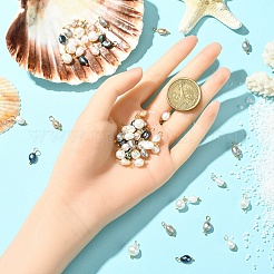 10 шт. подвески из натурального культивированного пресноводного жемчуга в виде риса&nbsp;PALLOY-YW00075