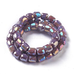 Гальванические непрозрачные стеклянные бусины&nbsp;LS-GLAA-F108-10B-05