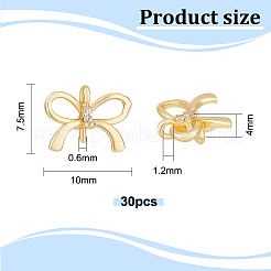30 шт. латунные подвески-прищепки для чашек KK-BC0011-86