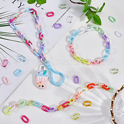 480pcs 15 Farben Acrylverbindungsringe&nbsp;MACR-SP0001-52A