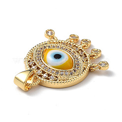 Pendenti malocchio a lume con zirconi colorati&nbsp;ZIRC-L102-14G